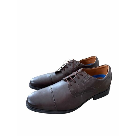 Clarks Whiddon Cap Toe Oxfords Dress Shoes Lace‎ Up in Brown Size 9H